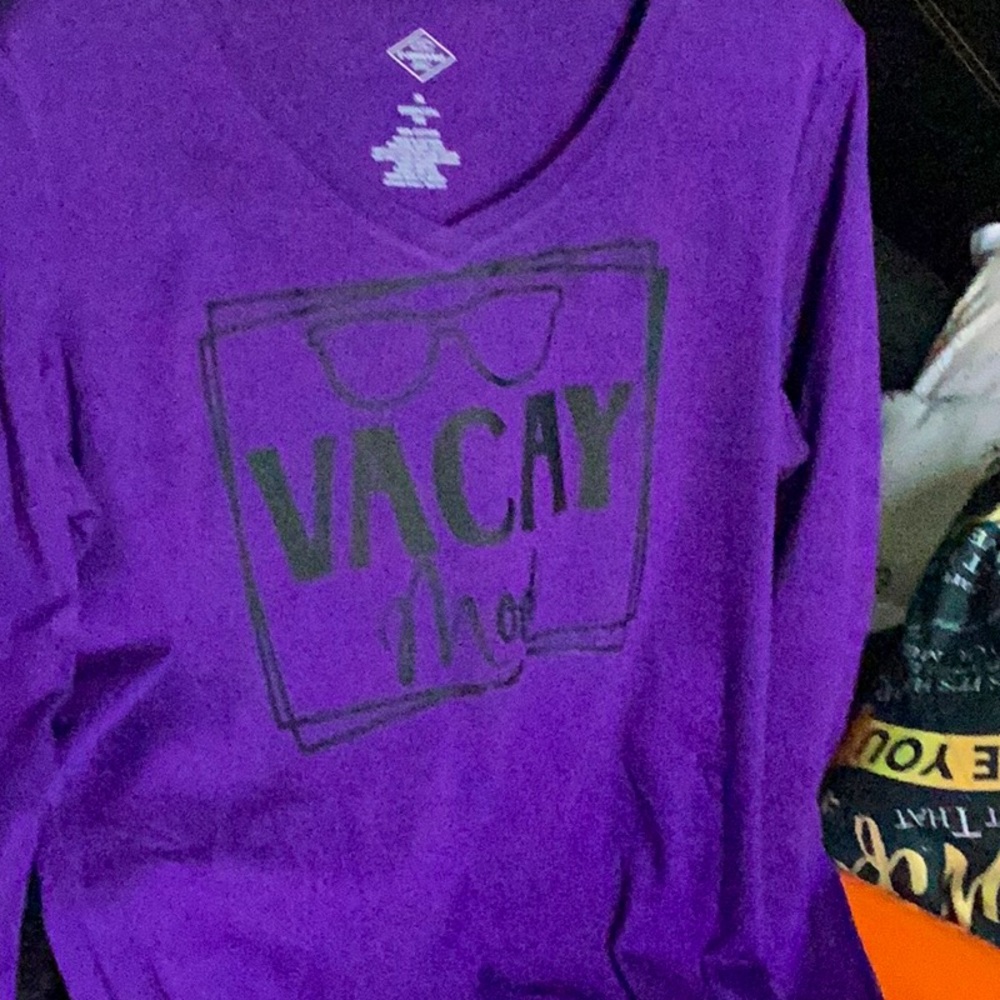 St. John's Bay Purple Graphic Tee